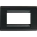 Living classic placca a 3 posti nero metallo pressofuso