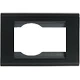 Bticino living classic Placca unel + 1 posto tecnopolimero nero